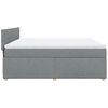 vidaXL Boxspring posteľ s matracom bledosiv&aacute; 180x200 cm l&aacute;tka