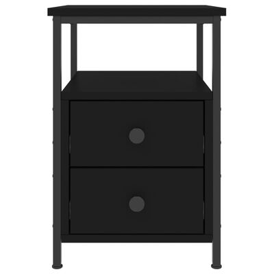 vidaXL Nočný stolík čierny 34x35,5x50 cm kompozitné drevo
