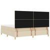 vidaXL Posteľ s pružinov&yacute;m r&aacute;mom s matracmi Kr&eacute;mov&aacute; 200 x 200 cm l&aacute;tka