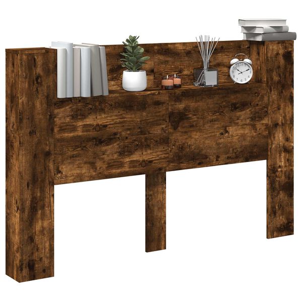 vidaXL Čelo postele so stroboskopom &Uacute;den&yacute; Dub 160 x 16,5 x 103,5 cm