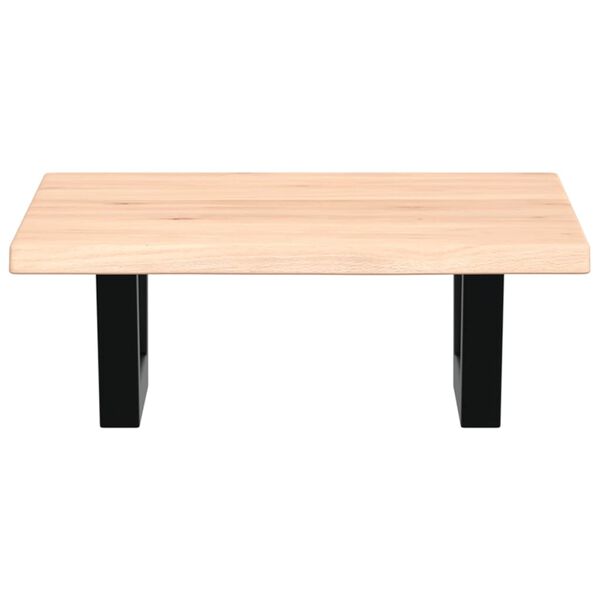 vidaXL Polica pod um&yacute;vadlo, n&aacute;stenn&aacute;, oceľ a dubov&yacute; mas&iacute;v