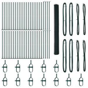 vidaXL Stĺp na plot. Zelen&aacute; 100 x 1,6 m (25 mm sieťovina) Ocel a PVC