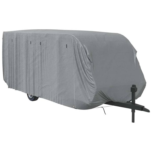 vidaXL Poťah na karavan siv&yacute; 732x250x220 cm netkan&aacute; text&iacute;lia