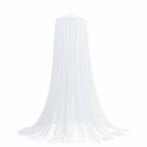 vidaXL Sieť proti kom&aacute;rom na posteľ 3 ks 156 mesh Biela ⌀56 x 220 cm