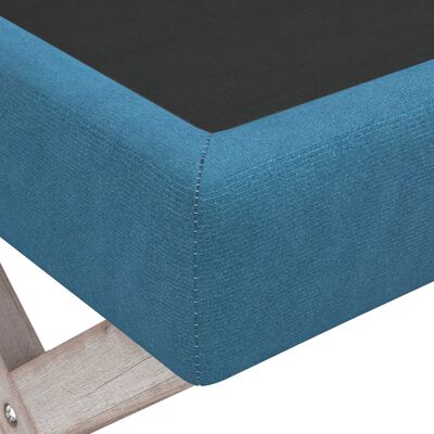 vidaXL Úložná taburetka modrá 110x45x49 cm zamat