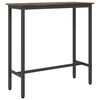 vidaXL st&ocirc;l Dymov&yacute; dub 100 x 40 x 100,5 cm Inžinierske drevo a oceľ