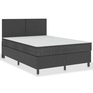vidaXL R&aacute;m na boxspring posteľ, siv&yacute;, l&aacute;tka 140x200 cm