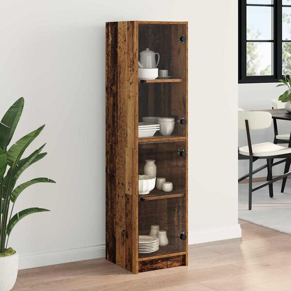 vidaXL Highboard Star&eacute; drevo 35 x 37 x 142 cm Kompozitn&eacute; drevo
