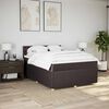 vidaXL Boxspring posteľ s matracom tmavohned&aacute; 140x190 cm l&aacute;tka