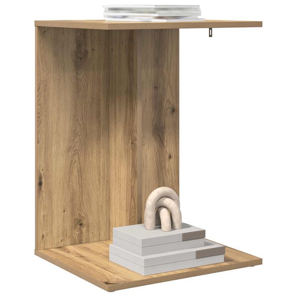 vidaXL Bočn&yacute; st&ocirc;l Remeseln&yacute; dub 45 x 40 x 62,5 cm Kompozitn&eacute; drevo