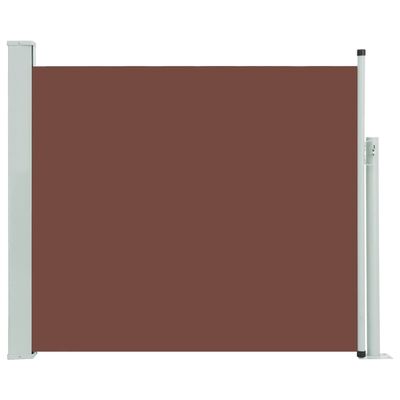 vidaXL Zaťahovacia bočná markíza na terasu 100x300 cm, hnedá