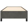 vidaXL Posteľ bez matraca tmavosivá 90x200 cm zamat