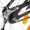 vidaXL Detsk&yacute; bicykel s predn&yacute;m nosičom, 20-palcov&yacute;, čierno oranžov&yacute;