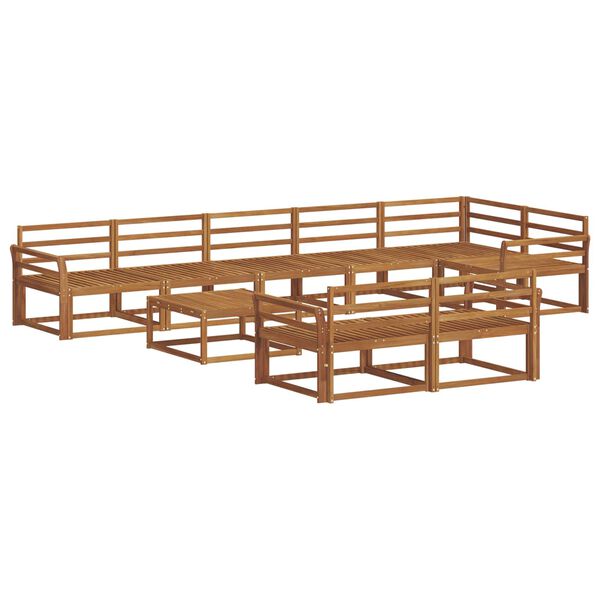 vidaXL Z&aacute;hradn&aacute; s&uacute;prava gaučov 9 pcs Pr&iacute;rodn&aacute; Pevn&eacute; ak&aacute;ciov&eacute; drevo