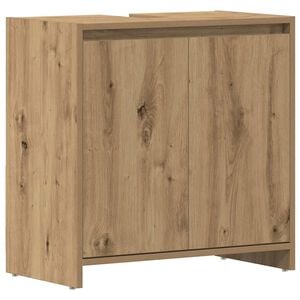 vidaXL K&uacute;peľňov&aacute; skrinka pod um&yacute;vadlo Dub Artisan 60x33x60 cm