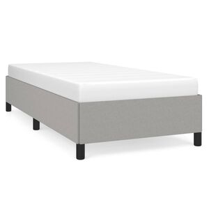 vidaXL Posteľ bez matraca bledosiv&yacute; 90x200 cm l&aacute;tka