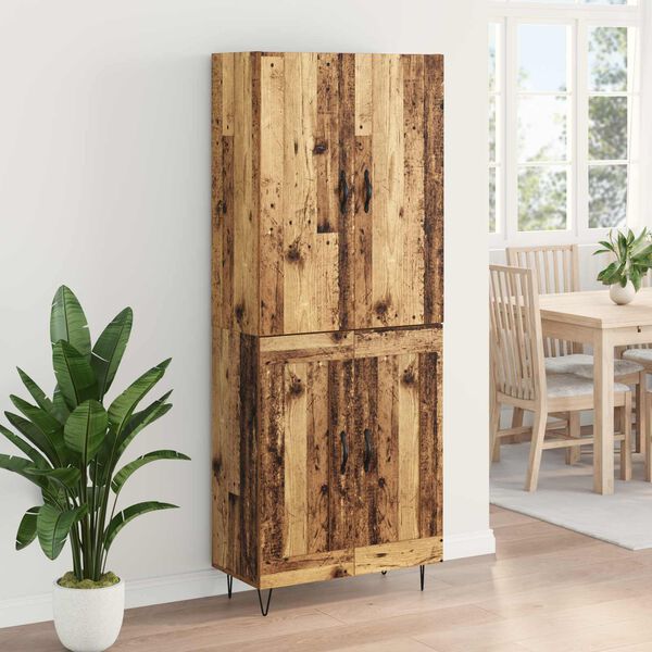 vidaXL Highboard 2 pcs Star&eacute; drevo Kompozitn&eacute; drevo