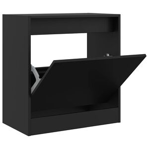 vidaXL Botn&iacute;k čierny 60x34x63,5 cm kompozitn&eacute; drevo