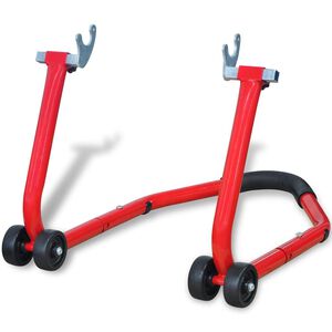 vidaXL Zadn&yacute; stojan na motocykel, červen&yacute;