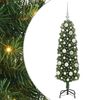 vidaXL Umel&yacute; vianočn&yacute; stromček Zelen&aacute; 120 cm PVC, oceľ a plast