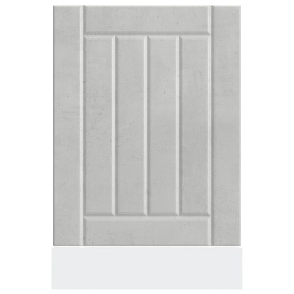 vidaXL Panel do umývačky riadu, Lucca, betónovo sivé, kompozitné drevo