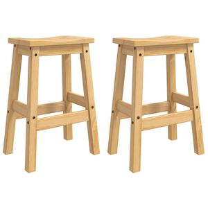 VidaXL Barov&aacute; stolička 2 pcs Medov&yacute; vosk 44 x 30 x 63 cm