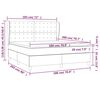 vidaXL Boxspring posteľ s matracom tmavosiv&aacute; 180x200 cm l&aacute;tka