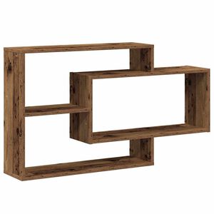 vidaXL N&aacute;stenn&aacute; polička Star&eacute; drevo 104x20x58,5 cm Kon&scaron;trukcia dreva