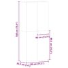 vidaXL Skriňa na topánky Hnedá 80 x 35.5 x 180 cm Kompozitné drevo