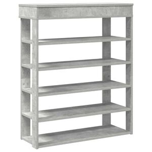 vidaXL Reg&aacute;l na top&aacute;nky bet&oacute;novosiv&yacute; 80x30x98 cm spracovan&eacute; drevo