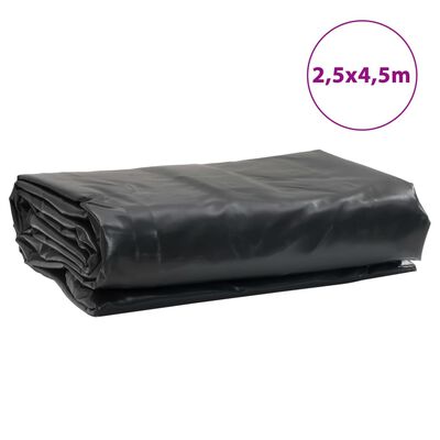 vidaXL Celta čierna 2,5x4,5 m 650 g/m²
