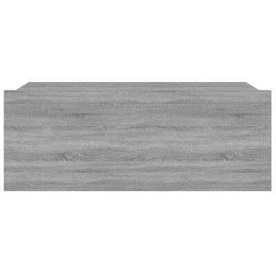 vidaXL Nástenný nočný stolík sivý sonoma 40x30x15 cm spracované drevo