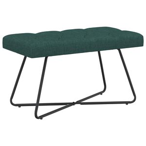 vidaXL Lavica s gomb&iacute;kov&yacute;m pre&scaron;&iacute;van&iacute;m Tmavozelen&aacute; 80 x 40 x 46 cm