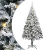 vidaXL Umel&yacute; vianočn&yacute; stromček Biela 240 cm PVC a Oceľ a Plast
