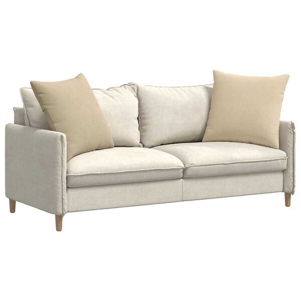 vidaXL Vank&uacute;&scaron;e na pohovku 2 pcs Kr&eacute;mov&aacute; 80 x 80 cm l&aacute;tka