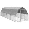 vidaXL Kurac&iacute; v&yacute;beh so strechou 2,5x8x2,25 m Pozinkovan&aacute; oceľ