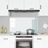 vidaXL Kuchynsk&yacute; backsplash Biela 110 x 60 cm tvrden&eacute; sklo