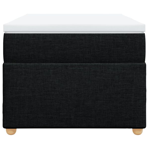 vidaXL Posteľn&yacute; r&aacute;m boxspring s matracom čierny 80x200 cm l&aacute;tka