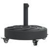 vidaXL Podstavec pod slnečn&iacute;k s kolesami pre &Oslash;38/48 mm tyče 27 kg kruh