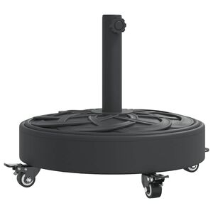 vidaXL Podstavec pod slnečn&iacute;k s kolesami pre &Oslash;38/48 mm tyče 27 kg kruh