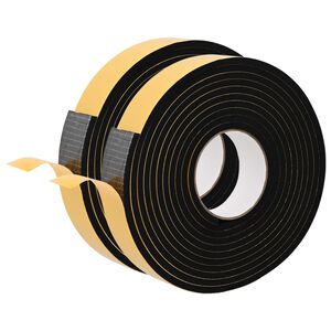 vidaXL Samolepiaca penov&aacute; p&aacute;ska 2 ks Čierna 40mm x 5m CR Pena