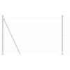 vidaXL Stĺp na plot. Strieborn&aacute; 10 x 1,5 m (50 mm pletivo) Oceľ