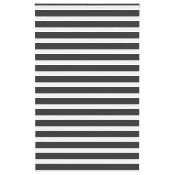 vidaXL Zebra roleta čierna 140x230 cm &scaron;&iacute;rka l&aacute;tky 135,9cm polyester