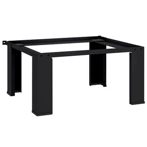 vidaXL Pedestal na pr&aacute;čku Čierny 64 x 55 x 32,5 cm Oceľ