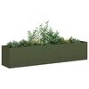 VidaXL kvetin&aacute;č Olive Green 200x40x40 cm Oceľ valcovan&aacute; za studena