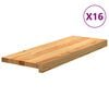 vidaXL Schodiskov&eacute; stupne 16 ks svetlohned&aacute; 70x25x2 cm dubov&yacute; mas&iacute;v