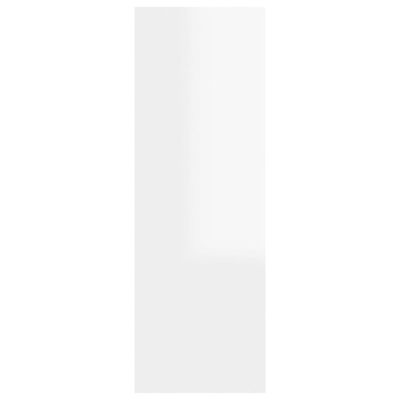 vidaXL TV skrinka, lesklá biela 30,5x30x90 cm, kompozitné drevo