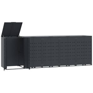 vidaXL &Uacute;ložisko na 5 ko&scaron;e na kolieskach antracitov&eacute; 345x79x117 cm oceľ
