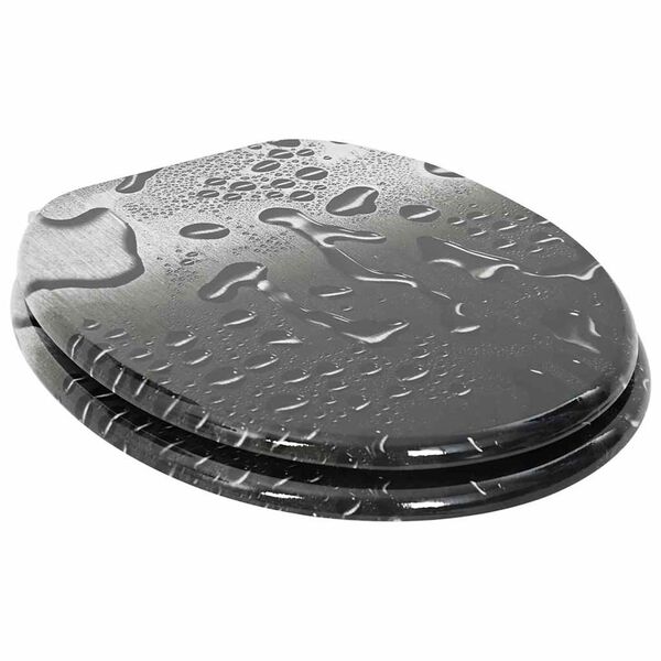 vidaXL Sedenie na toaletu s tich&yacute;m zatv&aacute;ran&iacute;m Biely 44 x 38 cm