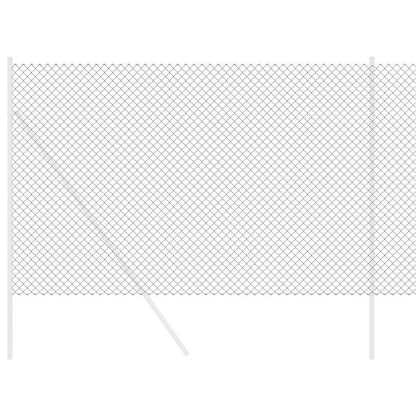 vidaXL Reťazový plot Sivá 10 x 1.6 m Oceľ